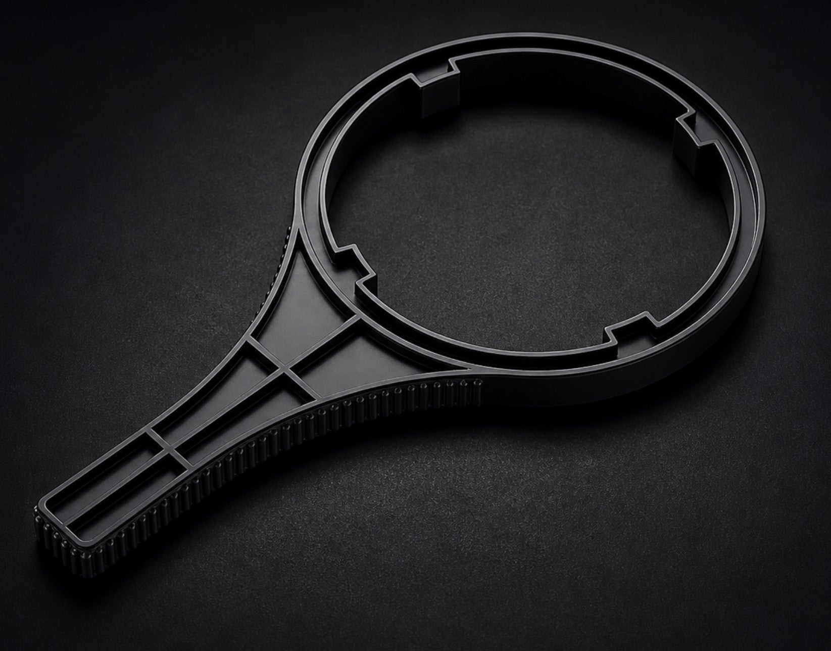 Heavy-duty marine filter wrench for Odyssey and Trident water filtration systems by Waypoint Water Systems.
