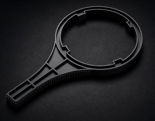 Heavy-duty marine filter wrench for Odyssey and Trident water filtration systems by Waypoint Water Systems.
